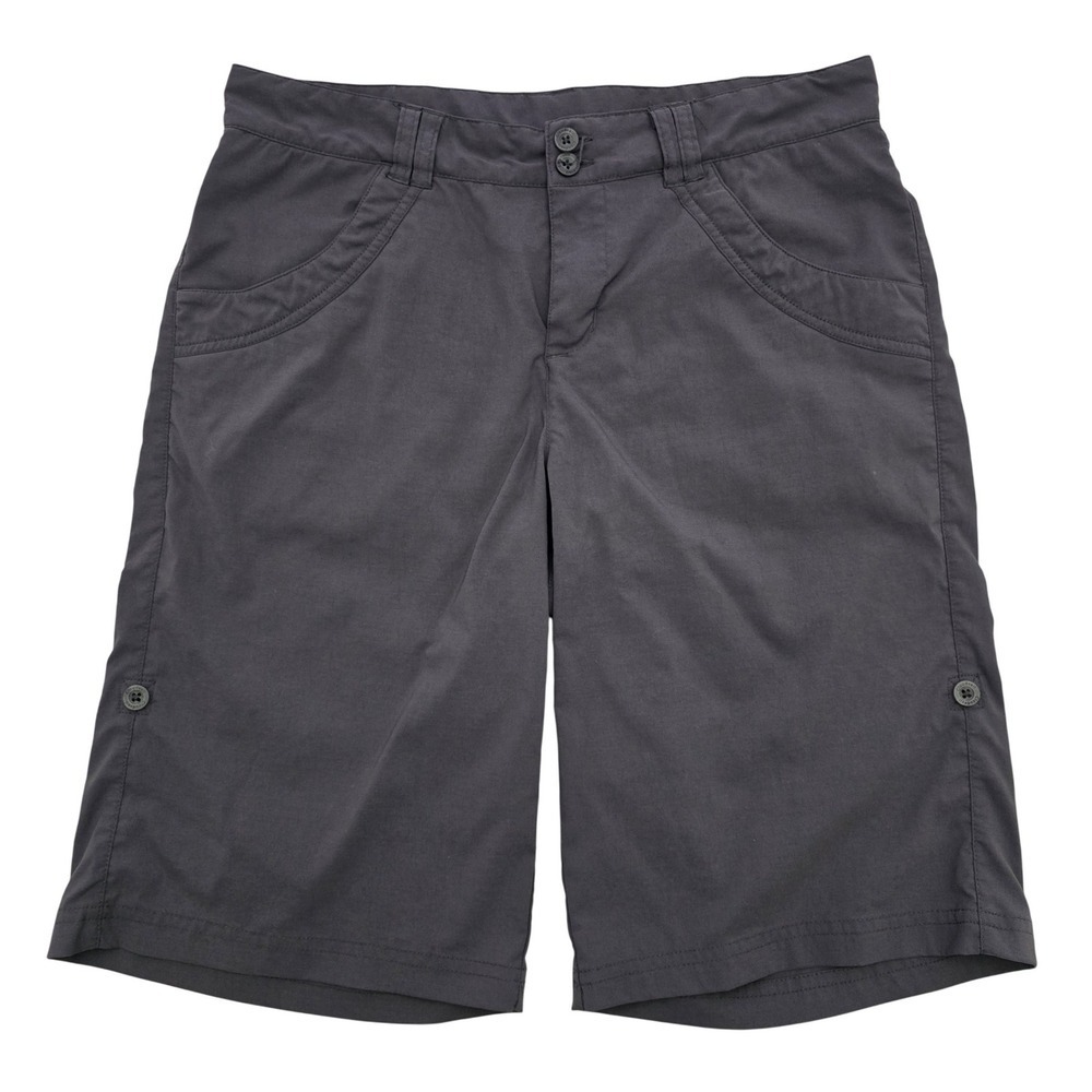 Cloudveil Women's Gray Nylon Stretch Roll Up Convertible Hiking Shorts S
